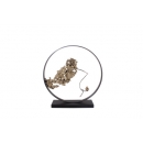 y15912 立體雕塑.擺飾  立體擺飾系列  動物、人物系列 圓中鳥(四)